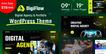 DigiFlow (v1.8) Digital Agency WordPress Theme