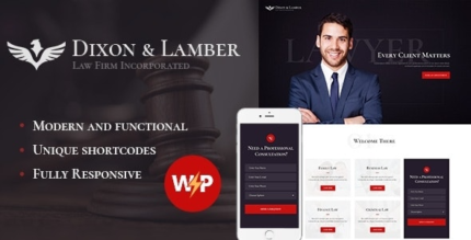 Dixon & Lamber (v1.4.1) Law Firm WordPress Theme #