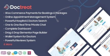 Doctreat (v1.6.8) Doctors Directory WordPress Theme [Full Pack]