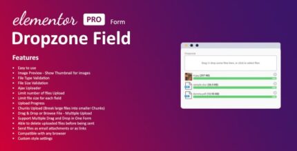 Dropzone Field For Elementor Form v1.3.0