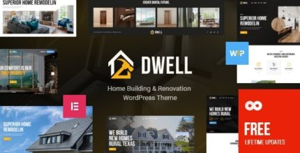 Dwell v1.11.0 Home Building & Renovation WordPress Theme [Activated]