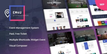 EM4U (v1.8.7) Events WordPress Theme for Booking Tickets