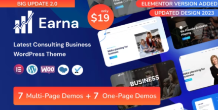 Earna v1.1.2 Consulting Business WordPress Theme