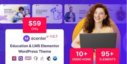 Ecenter (v1.1.6) Education WordPress Theme