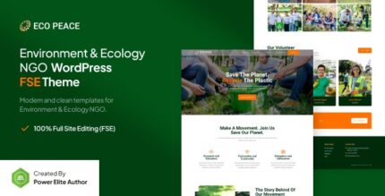 EcoPeace (v1.0.0) Environment & Ecology NGO FSE WordPress Theme