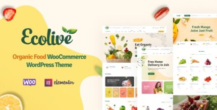 Ecolive (v1.4.6) Organic Food WooCommerce WordPress Theme
