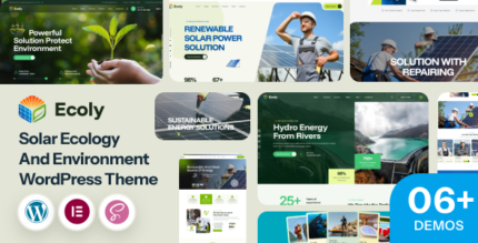 Ecoly (v1.0.0) Solar Ecology Environment WordPress Theme