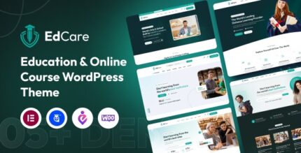EdCare (v1.1.3) Education & Online Course WordPress Theme