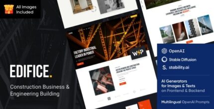 Edifice (v1.8.0) Construction & Building WordPress Theme