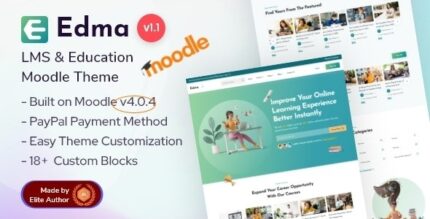 Edma (v1.8) Moodle 4+ LMS Education Theme