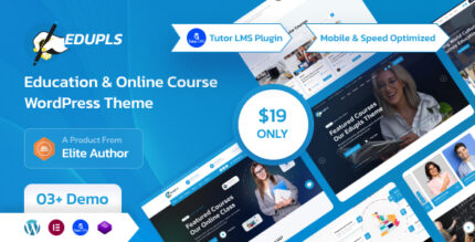Edplus (v1.0.0) Education & Online Course WordPress Theme