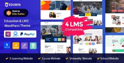 Edubin (v9.5.8) Education LMS WordPress Theme [Activated]