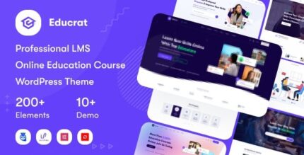 Educrat (v1.0.38) Online Course Education WordPress Theme