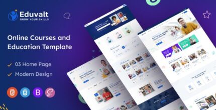 Eduvalt (v2.0.8) Online Courses & Education WordPress Theme + RTL