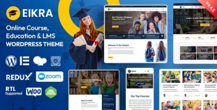 Eikra (v4.5.0) Education WordPress Theme [Activated]