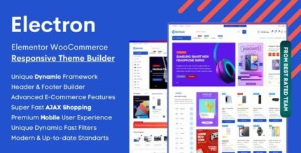 Electron (v1.2.9) Elementor Electronics Store WooCommerce Theme