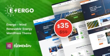 Energo (v1.5) Wind Renewable Energy WordPress Theme