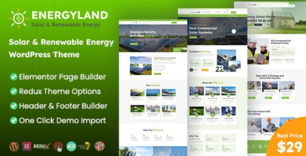 Energyland (v1.3.0) Solar & Renewable Energy WordPress Theme