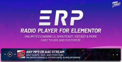Erplayer v2.0 Radio Player for Elementor