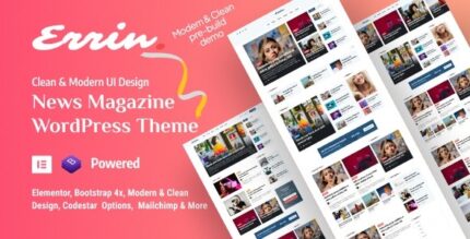 Errin (v2.0.3) Personal Blog WordPress Theme