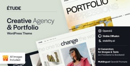 Etude (v1.2.0) Creative Agency & Portfolio WordPress Theme