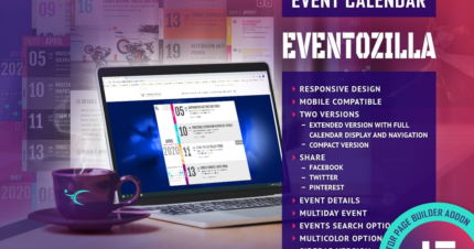 EventoZilla (v2.1) Event Calendar – Elementor Widget Addon