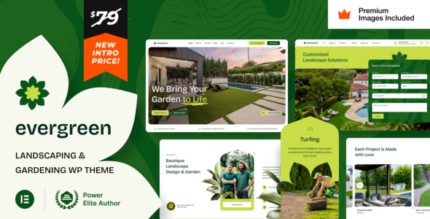 EverGreen (v2.0) Landscaping Gardening WordPress Theme