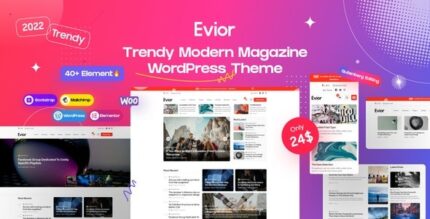 Evior (v2.0) Modern Magazine WordPress Theme