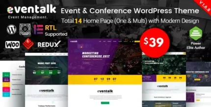 EvnTalk (v1.7.7) Event Conference WordPress Theme
