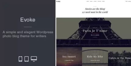 Evoke (v2.5.6) Photo Stories WordPress Blog Theme