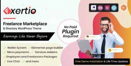 Exertio (v1.3.3) Freelance Marketplace WordPress Theme