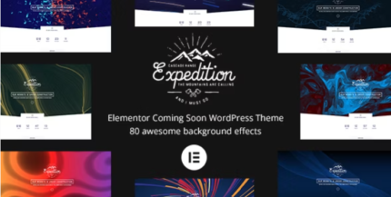 Expedition (v4.0.1) Elementor Coming Soon WordPress Theme