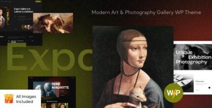 Expo (v1.24.0) Modern Art & Photography Gallery WordPress Theme