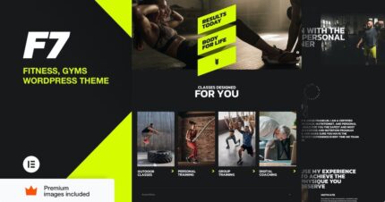 F7 v25 Fitness Gym WordPress (Activated)