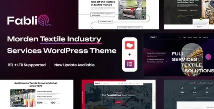 Fablio (v5.8) Textile Industry WordPress Theme