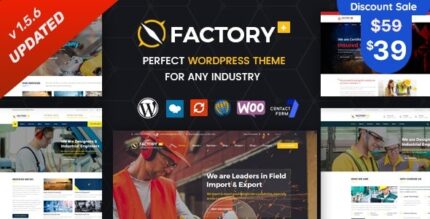 Factory Plus (v1.6.7) Industry and Construction WordPress Theme