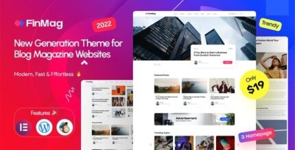 FinMag (v3.5) Modern Magazine WordPress Theme