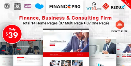 Finance Pro (v2.1.1) Business & Consulting WordPress Theme
