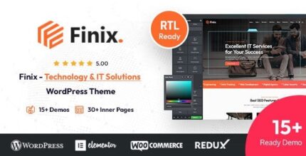 Finix (v4.1) Technology & IT Solutions WordPress Theme