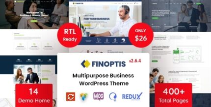 Finoptis v2.7.0 Multipurpose Business WordPress Theme