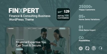Finxpert (v2.0.3) Finance & Consulting Business WordPress Theme