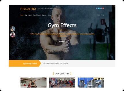 FitClub Pro v2.2.4 Fitness WordPress Theme
