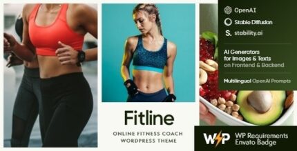 FitLine v1.7.0 Online Fitness Coach WordPress Theme