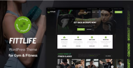 Fittlife (v1.2.1) Gym & Fitness WordPress Theme