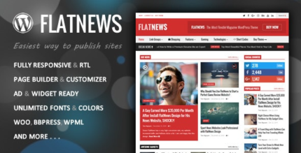 FlatNews (v6.1) Responsive Magazine WordPress Theme