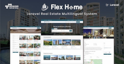 Flex Home (v2.55.5) Laravel Real Estate Multilingual System