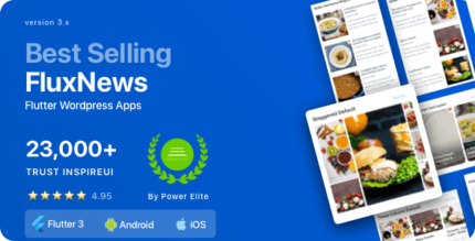 FluxNews (v5.4) Flutter mobile app for WordPress