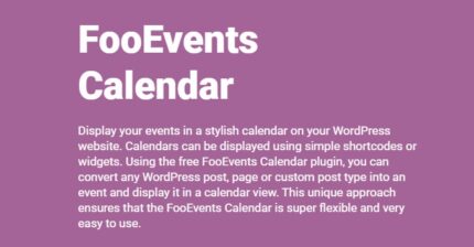 FooEvents Calendar (v1.7.14)