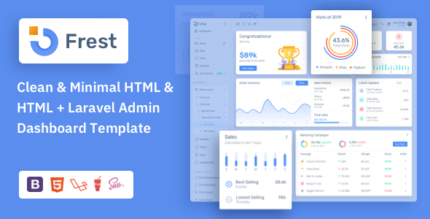 Frest v5.1.0 HTML & Laravel Bootstrap Admin Dashboard Template