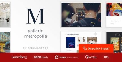 Galleria Metropolia v1.3.1 – Art Museum & Exhibition Gallery Theme